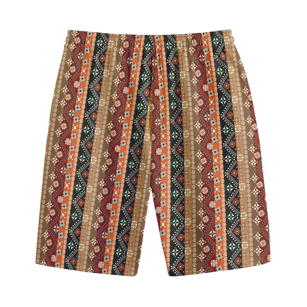 Ethnic Boho Tribal Pattern Print Cotton Shorts