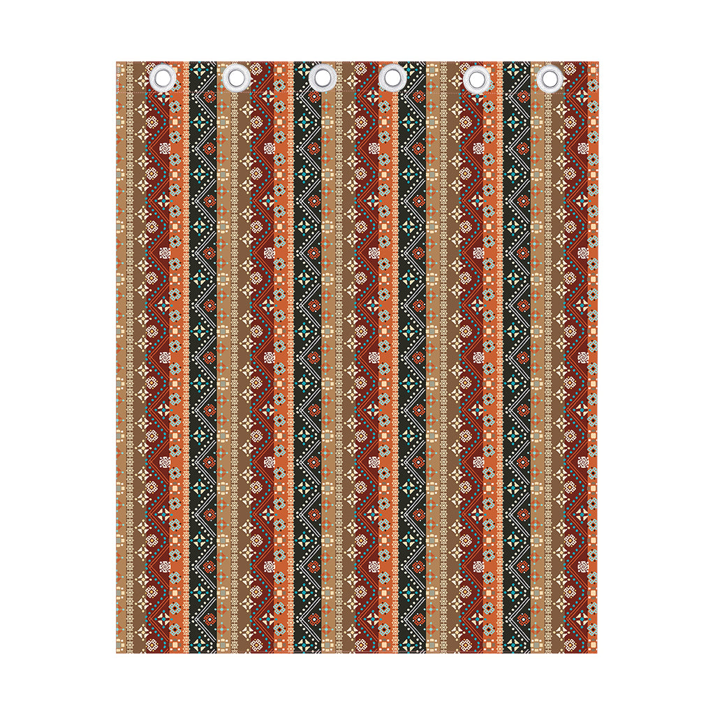 Ethnic Boho Tribal Pattern Print Curtain