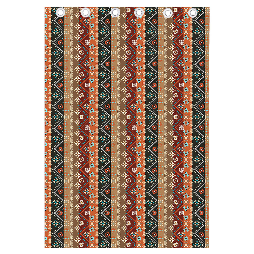 Ethnic Boho Tribal Pattern Print Curtain