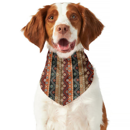 Ethnic Boho Tribal Pattern Print Dog Bandana