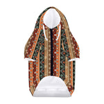 Ethnic Boho Tribal Pattern Print Dog Zip Up Hoodie
