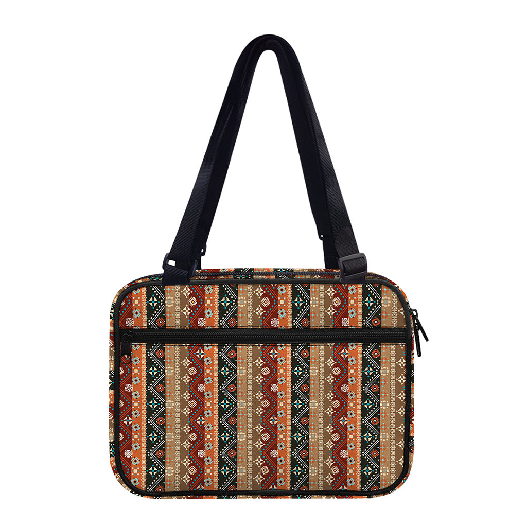 Ethnic Boho Tribal Pattern Print Double Strap Bible Bag