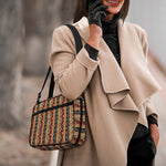 Ethnic Boho Tribal Pattern Print Double Strap Bible Bag