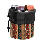Ethnic Boho Tribal Pattern Print Drawstring Makeup Bag