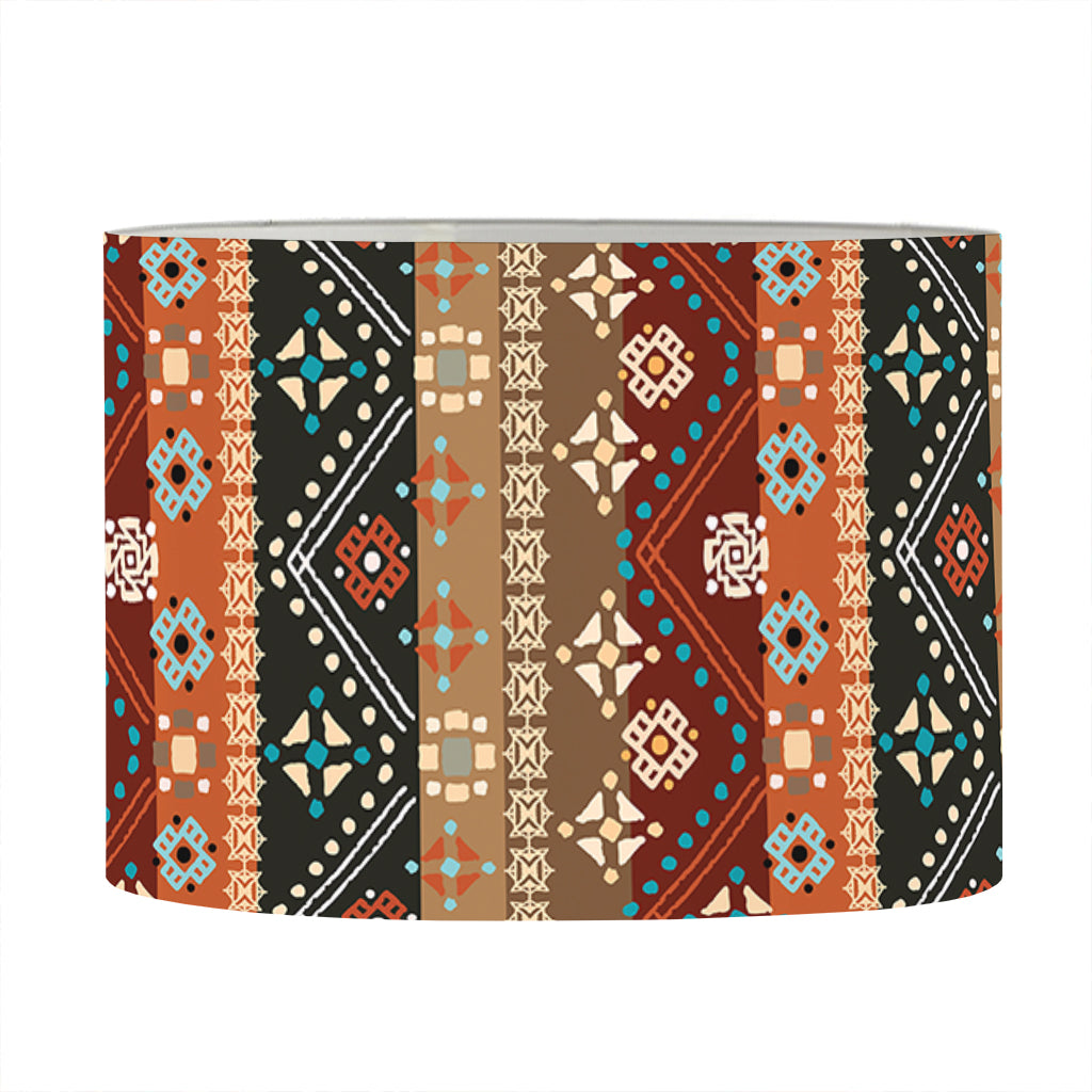 Ethnic Boho Tribal Pattern Print Drum Lamp Shade