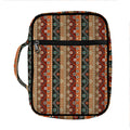 Ethnic Boho Tribal Pattern Print Front Pocket Bible Bag