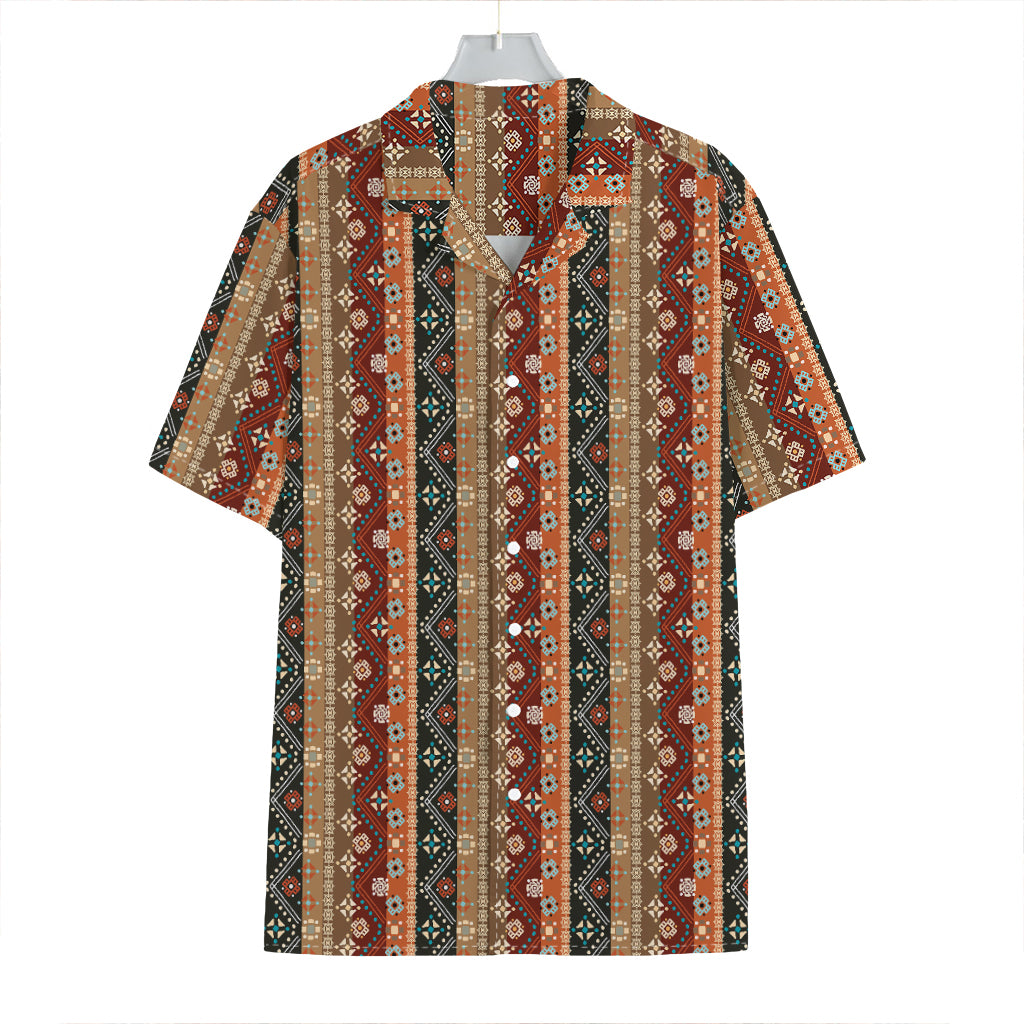 Ethnic Boho Tribal Pattern Print Hawaiian Shirt