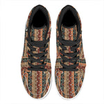 Ethnic Boho Tribal Pattern Print High Top Leather Sneakers