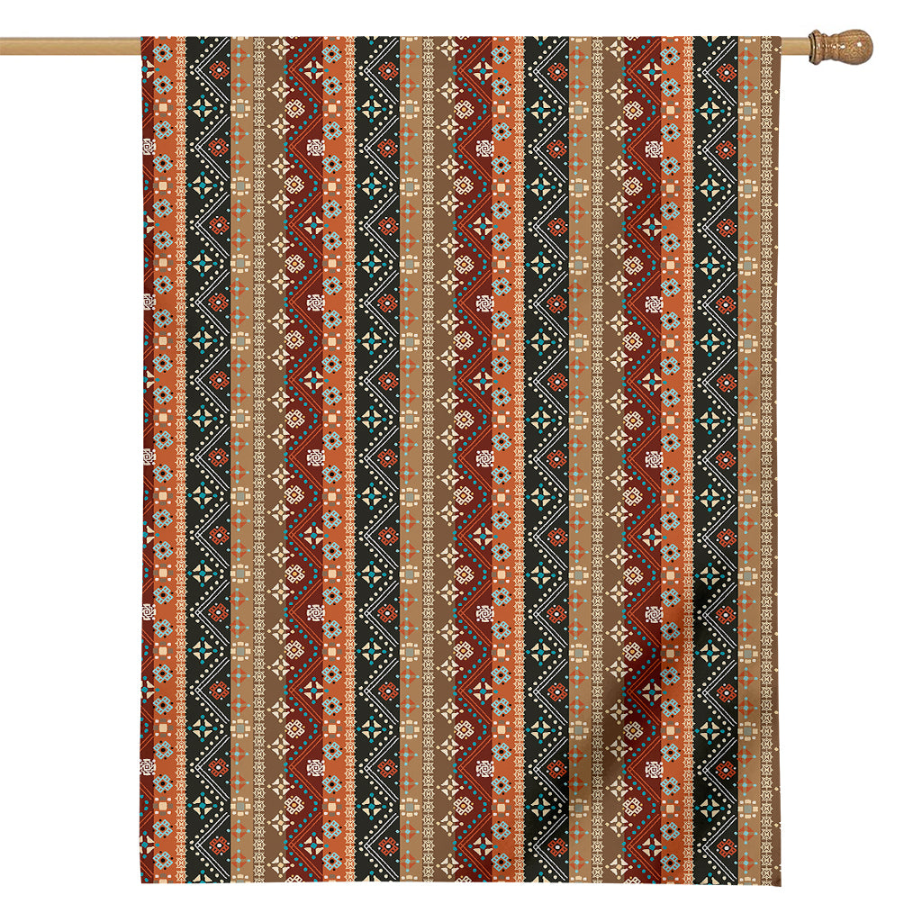 Ethnic Boho Tribal Pattern Print House Flag