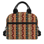 Ethnic Boho Tribal Pattern Print Insulated Lunch Bag