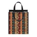 Ethnic Boho Tribal Pattern Print Insulated Lunch Tote