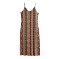 Ethnic Boho Tribal Pattern Print Jersey Midi Cami Dress