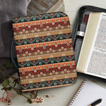 Ethnic Boho Tribal Pattern Print Leather Bible Cover