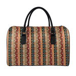 Ethnic Boho Tribal Pattern Print Leather Duffle Bag
