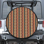Ethnic Boho Tribal Pattern Print Leather Spare Tire Cover