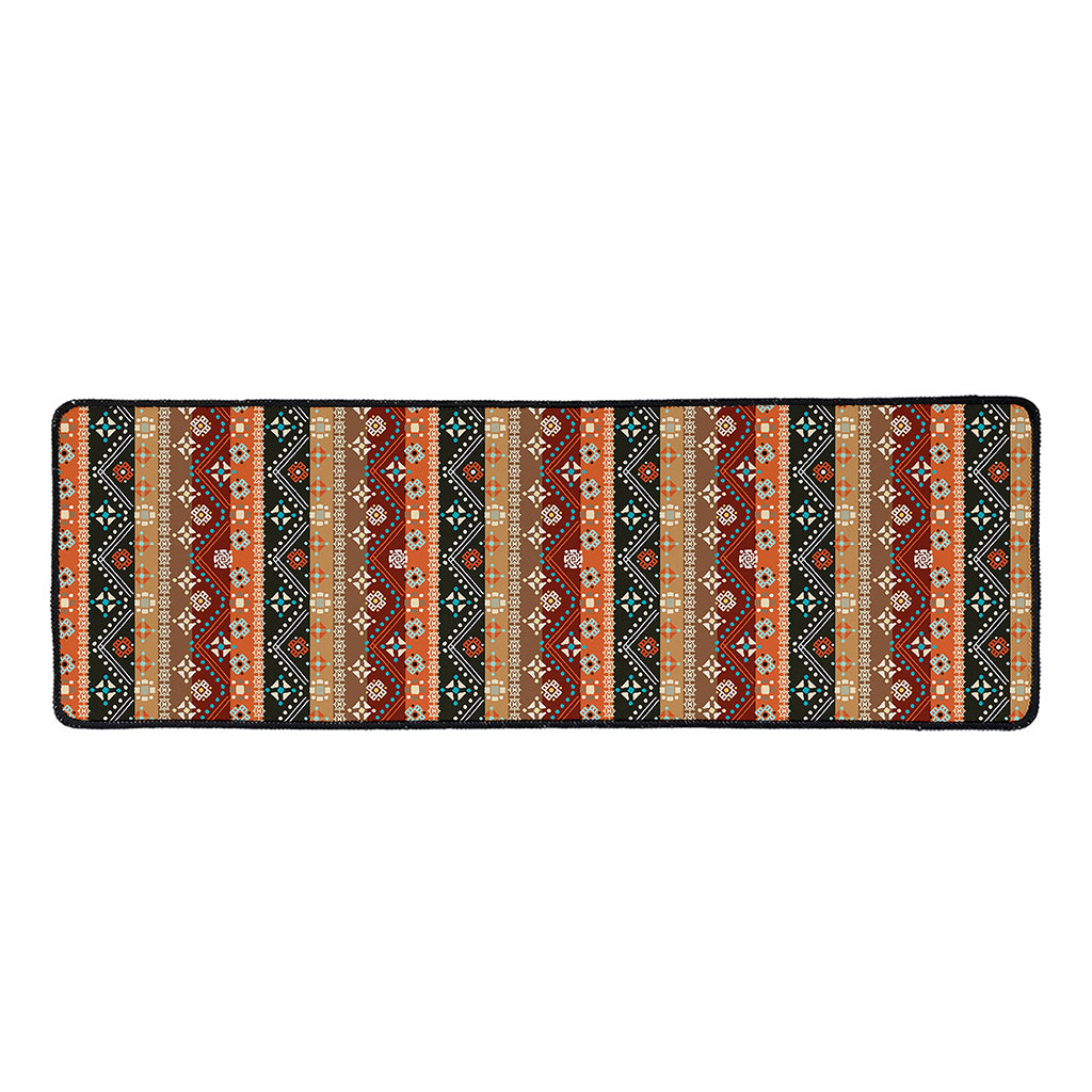 Ethnic Boho Tribal Pattern Print Long Kitchen Mat
