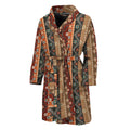 Ethnic Boho Tribal Pattern Print Men's Bathrobe