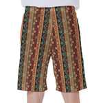 Ethnic Boho Tribal Pattern Print Men's Beach Shorts