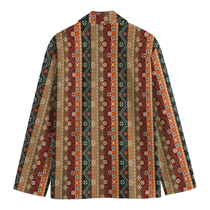 Ethnic Boho Tribal Pattern Print Men's Blazer
