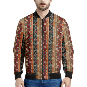 Ethnic Boho Tribal Pattern Print Men's Bomber Jacket