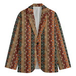Ethnic Boho Tribal Pattern Print Men's Cotton Blazer
