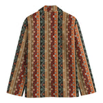 Ethnic Boho Tribal Pattern Print Men's Cotton Blazer