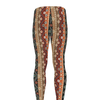Ethnic Boho Tribal Pattern Print Men's leggings