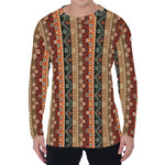 Ethnic Boho Tribal Pattern Print Men's Long Sleeve T-Shirt