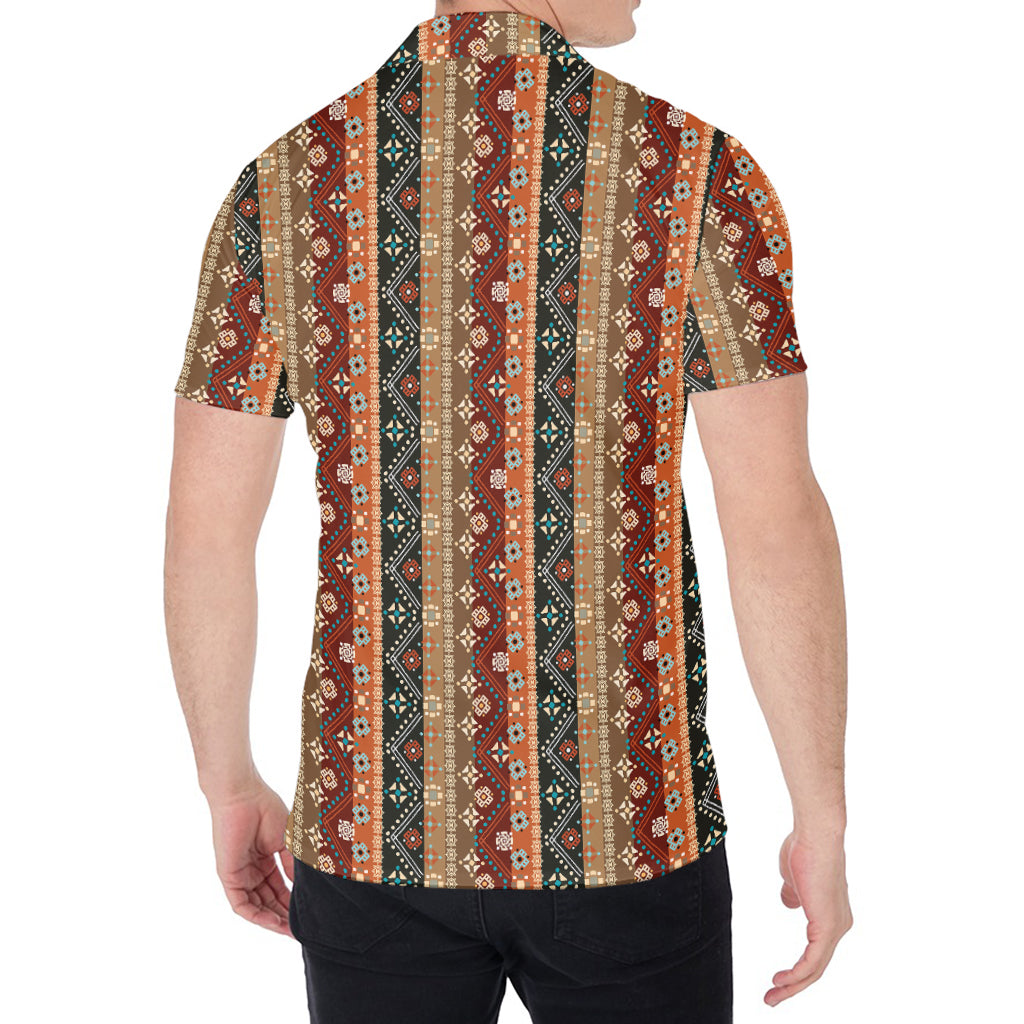 Ethnic Boho Tribal Pattern Print Men's Shirt