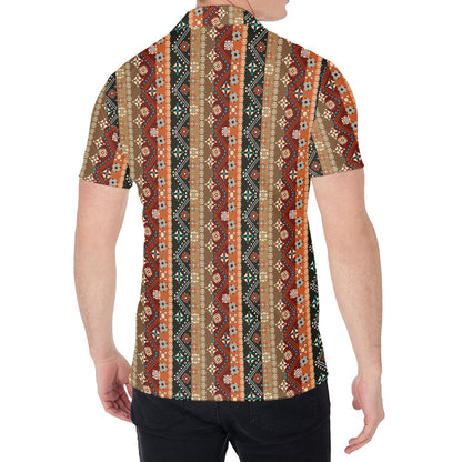 Ethnic Boho Tribal Pattern Print Men's Shirt