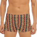 Ethnic Boho Tribal Pattern Print Men's Short Boxer Briefs