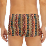 Ethnic Boho Tribal Pattern Print Men's Short Boxer Briefs