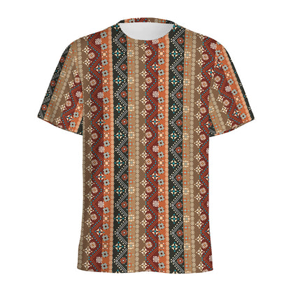 Ethnic Boho Tribal Pattern Print Men's Sports T-Shirt