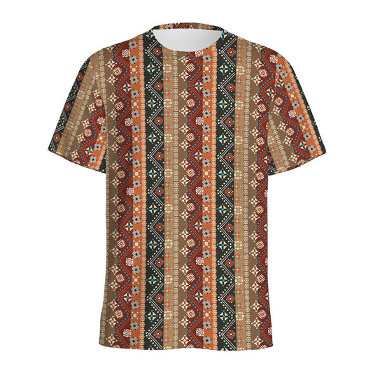 Ethnic Boho Tribal Pattern Print Men's Sports T-Shirt