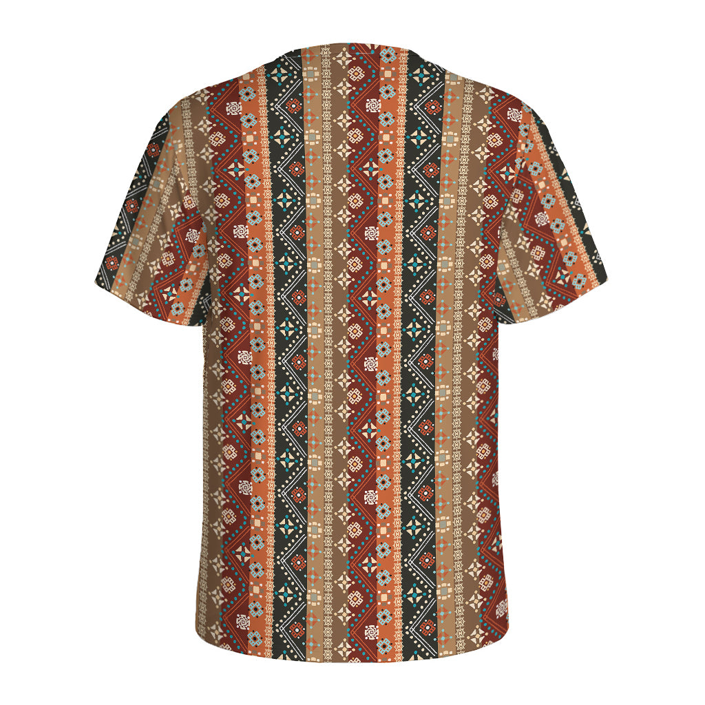 Ethnic Boho Tribal Pattern Print Men's Sports T-Shirt