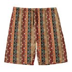 Ethnic Boho Tribal Pattern Print Men's Swim Trunks