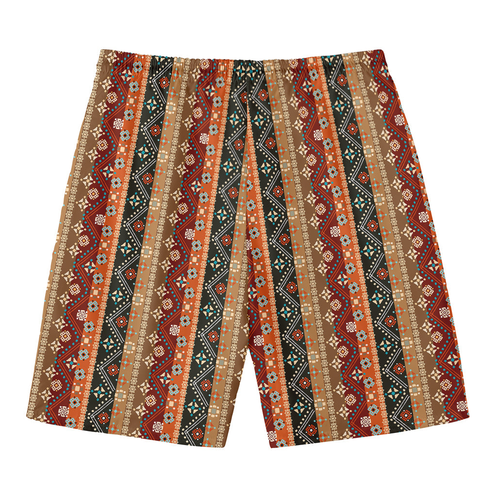 Ethnic Boho Tribal Pattern Print Men's Swim Trunks