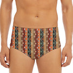 Ethnic Boho Tribal Pattern Print Men's Triangle Swim Briefs
