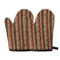 Ethnic Boho Tribal Pattern Print Oven Mitts