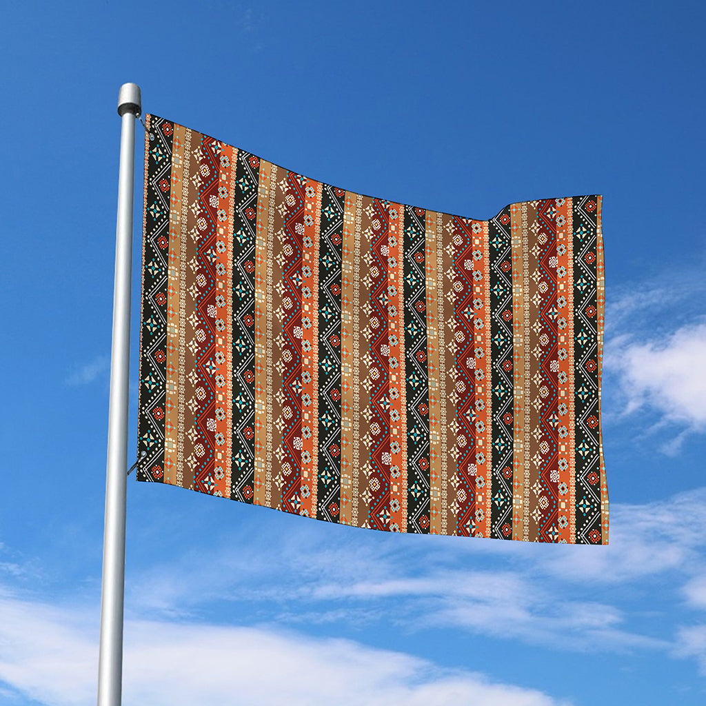 Ethnic Boho Tribal Pattern Print Polyester Flag
