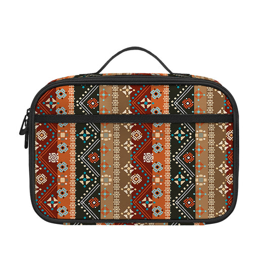 Ethnic Boho Tribal Pattern Print Portable Lunch Bag