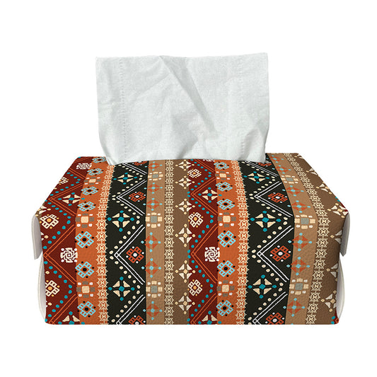 Ethnic Boho Tribal Pattern Print Rectangle Tissue Box Cover