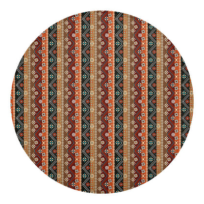 Ethnic Boho Tribal Pattern Print Round Blanket