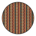 Ethnic Boho Tribal Pattern Print Round Floor Mat