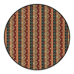 Ethnic Boho Tribal Pattern Print Round Floor Mat