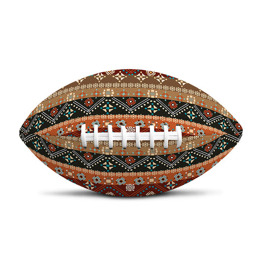 Ethnic Boho Tribal Pattern Print Rugby Ball