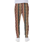 Ethnic Boho Tribal Pattern Print Scuba Joggers