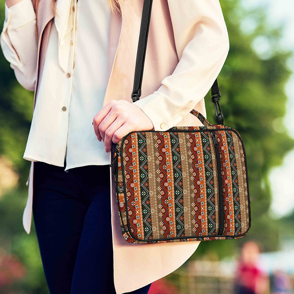 Ethnic Boho Tribal Pattern Print Shoulder Strap Bible Bag