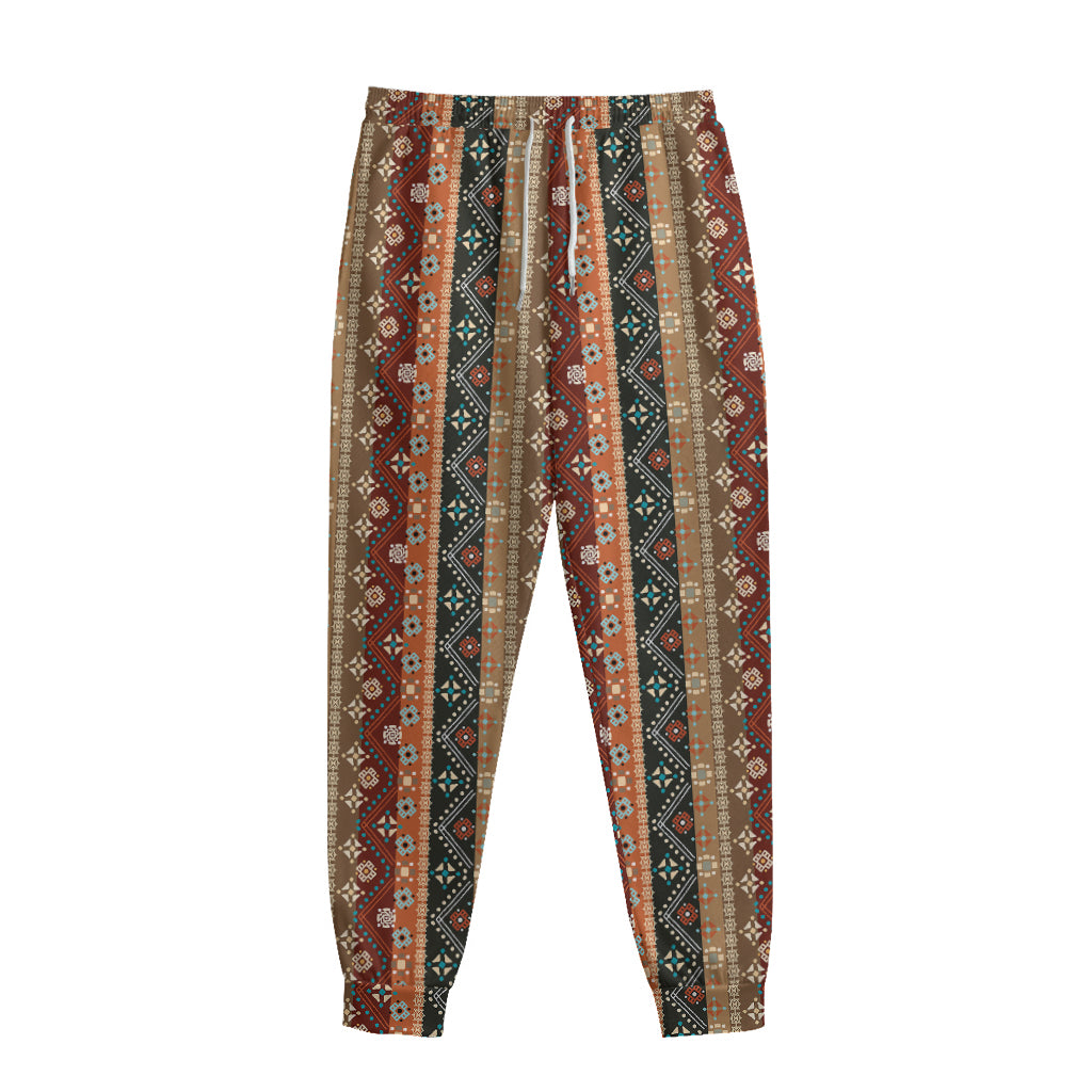 Ethnic Boho Tribal Pattern Print Sweatpants