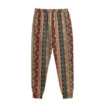 Ethnic Boho Tribal Pattern Print Sweatpants